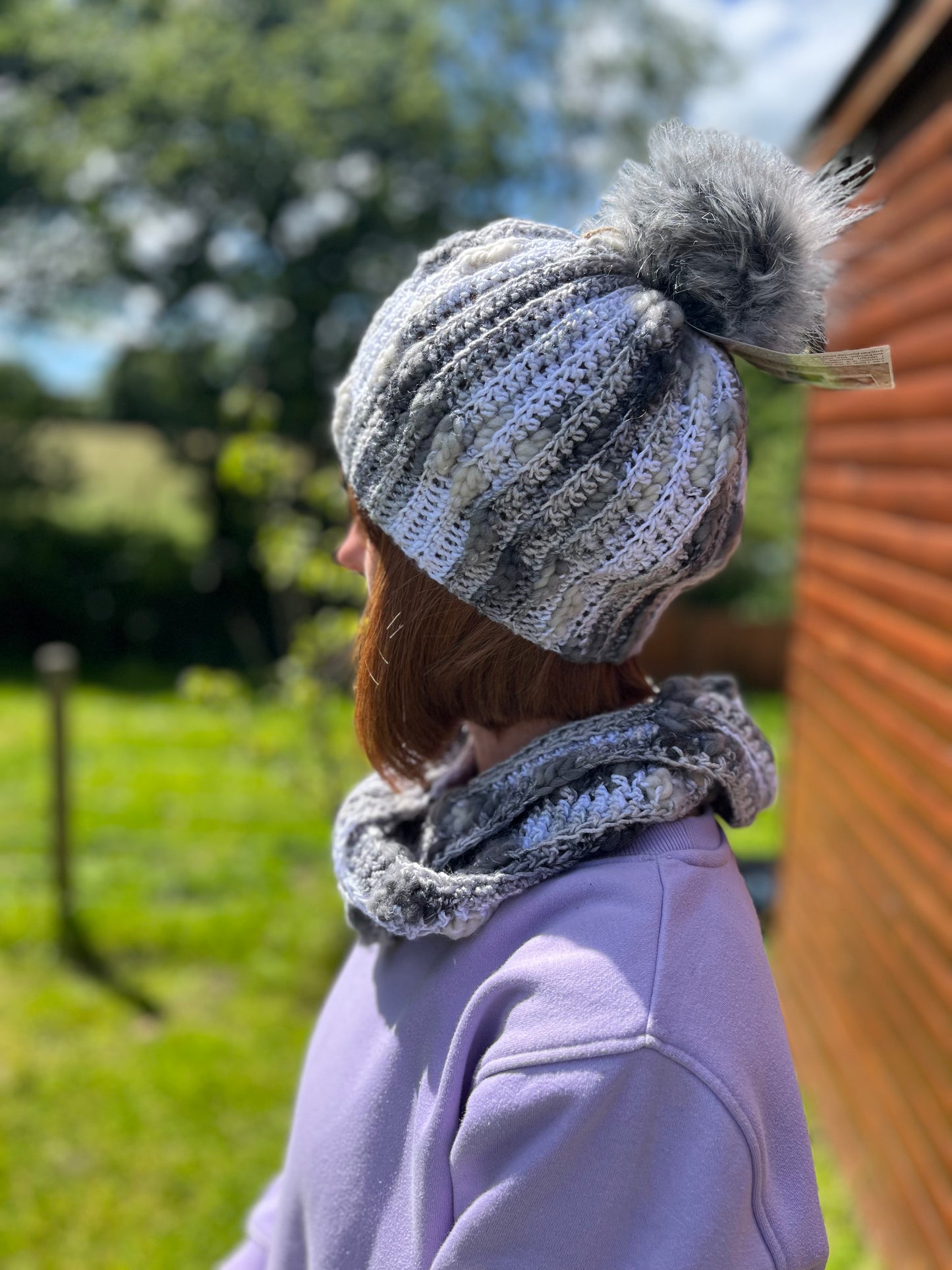 Matching Sets ~ Winter Frost Wool Blend Hat & Cowl