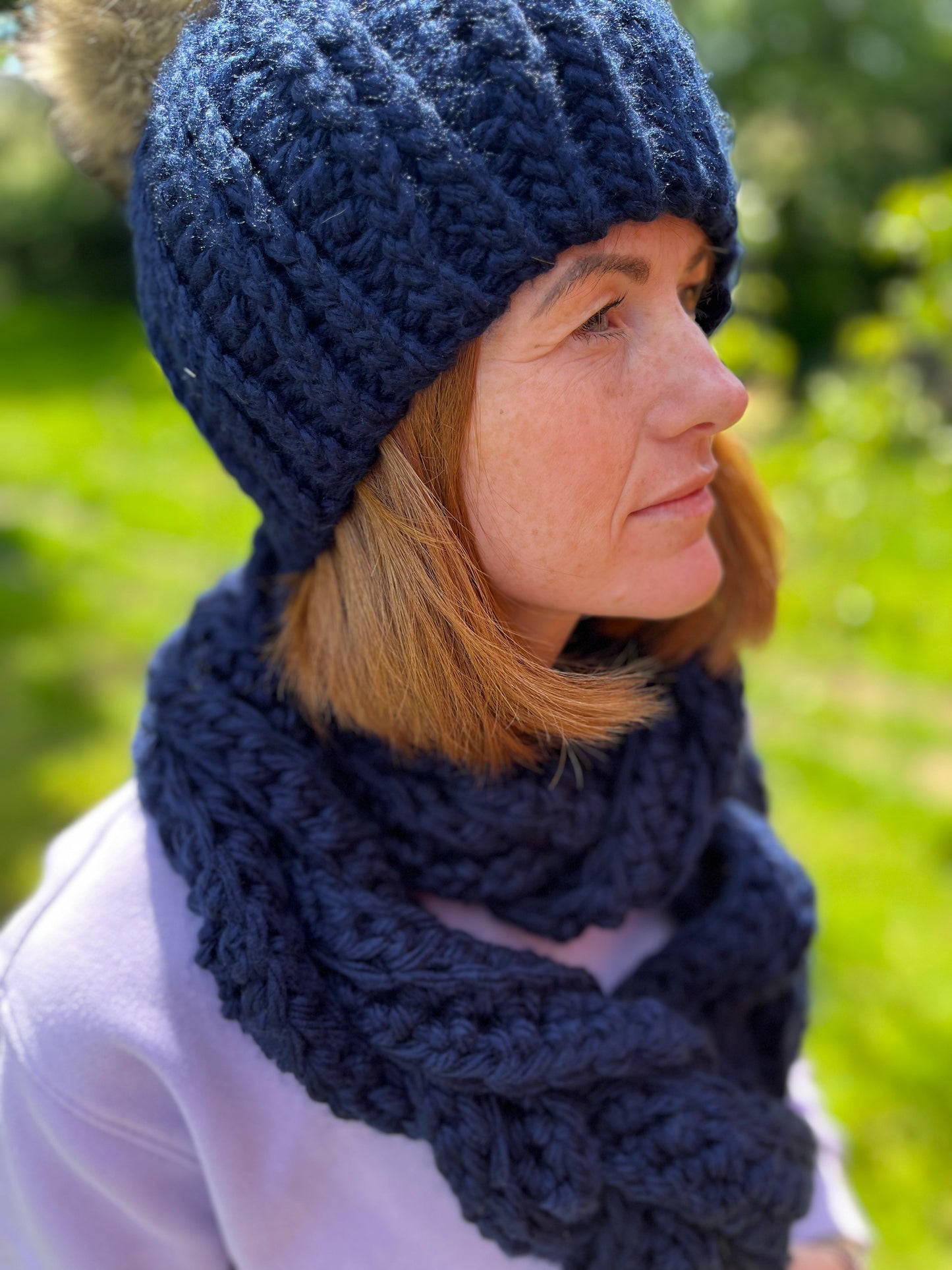 Matching Sets ~ Midnight Comfort Oversized Hat & Scarf