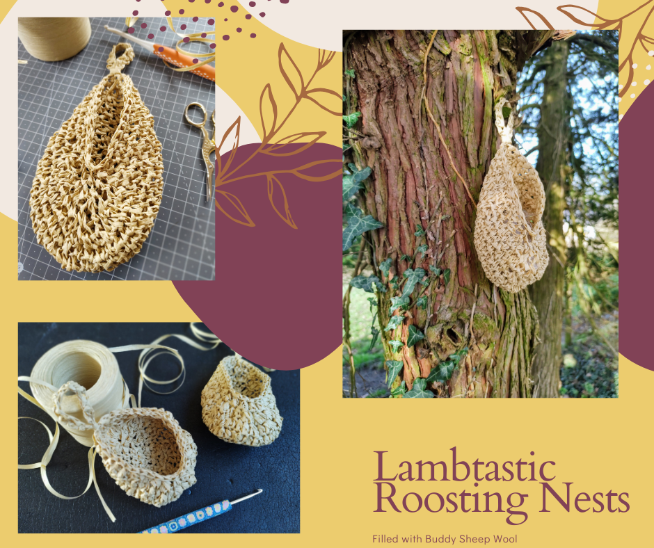 Pets ~ Recycled Raffia Paper Bird Roosting Nest