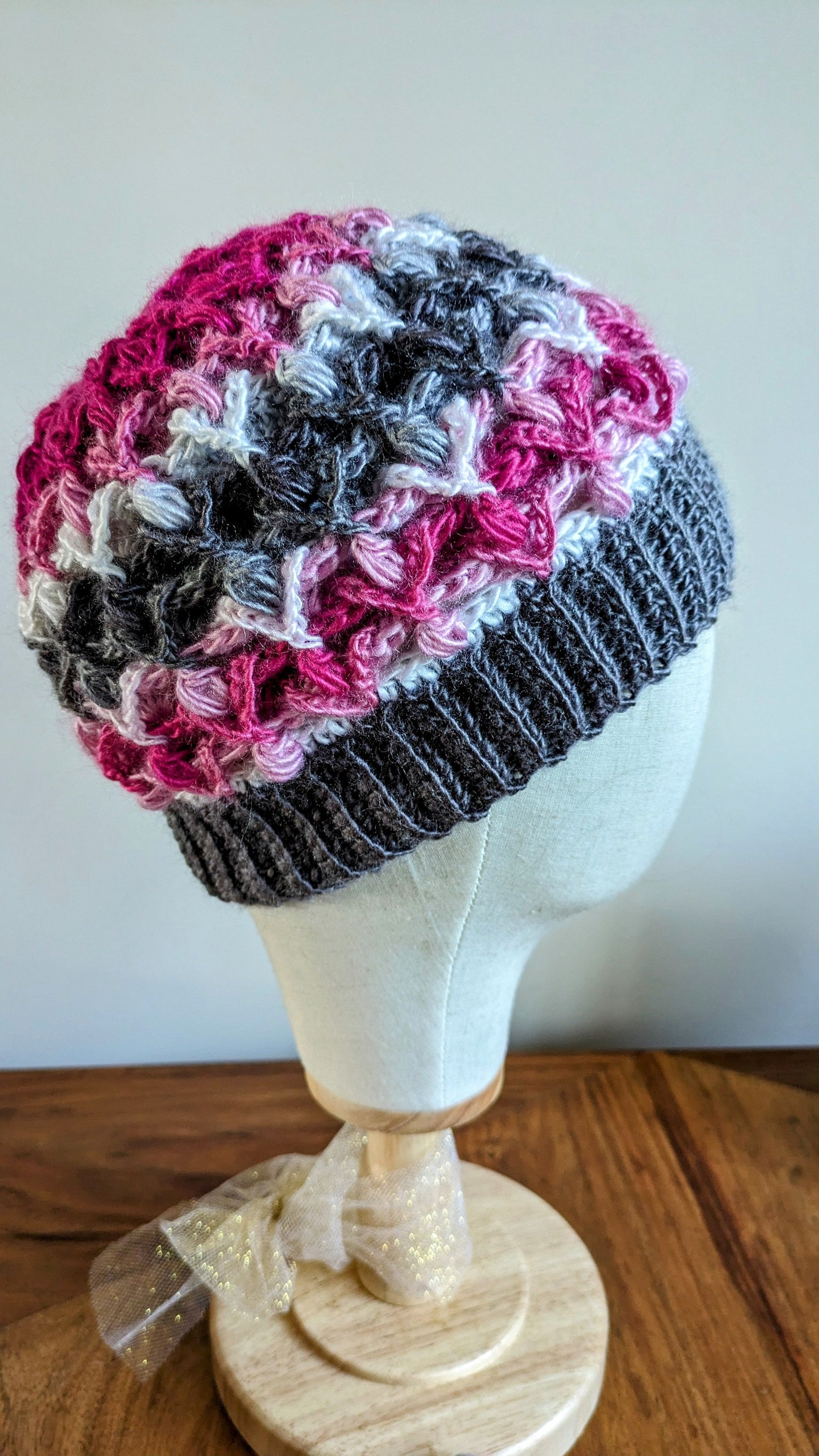 Hats ~ Maia Beanie with removable faux fur pom