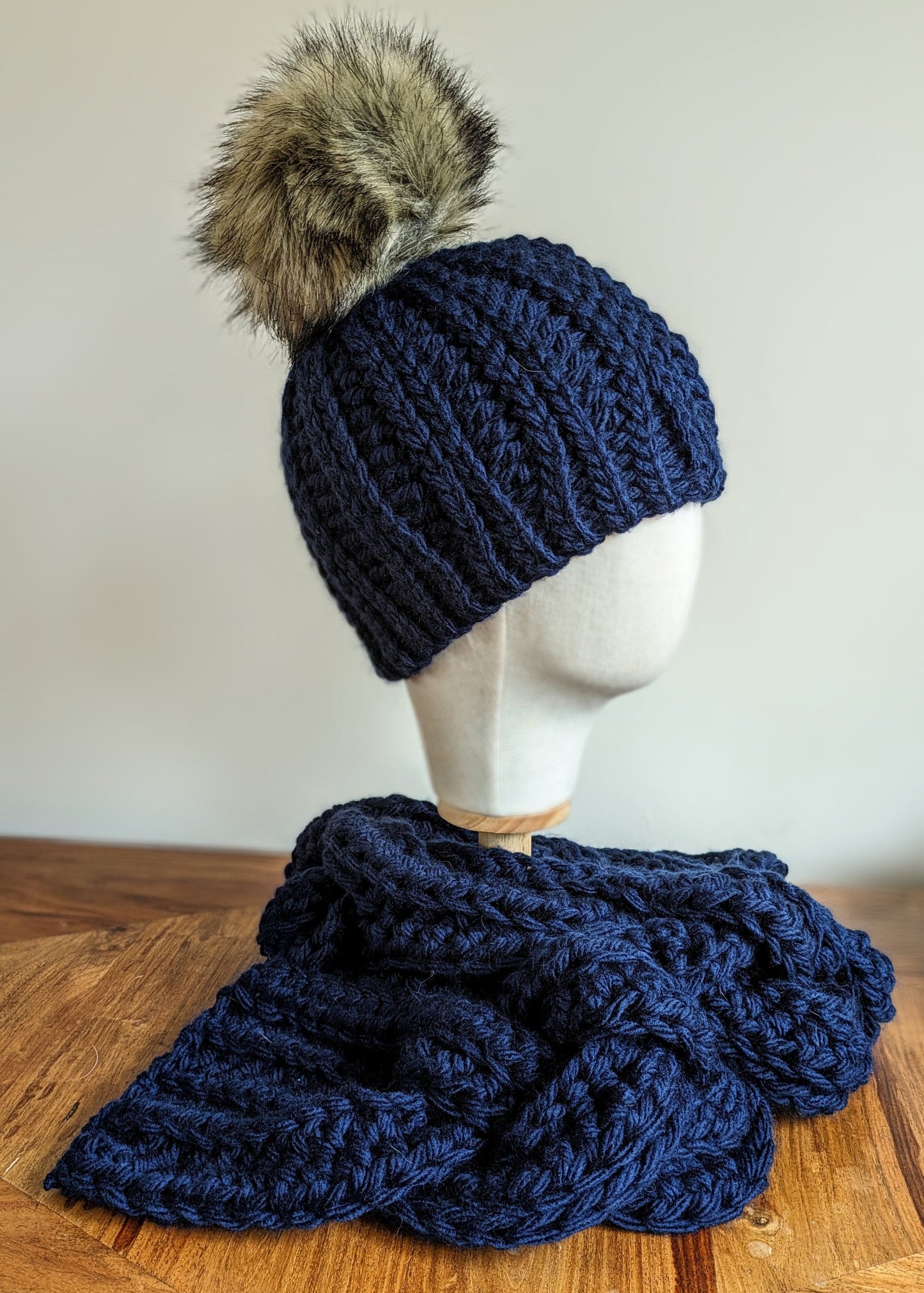 Matching Sets ~ Midnight Comfort Oversized Hat & Scarf