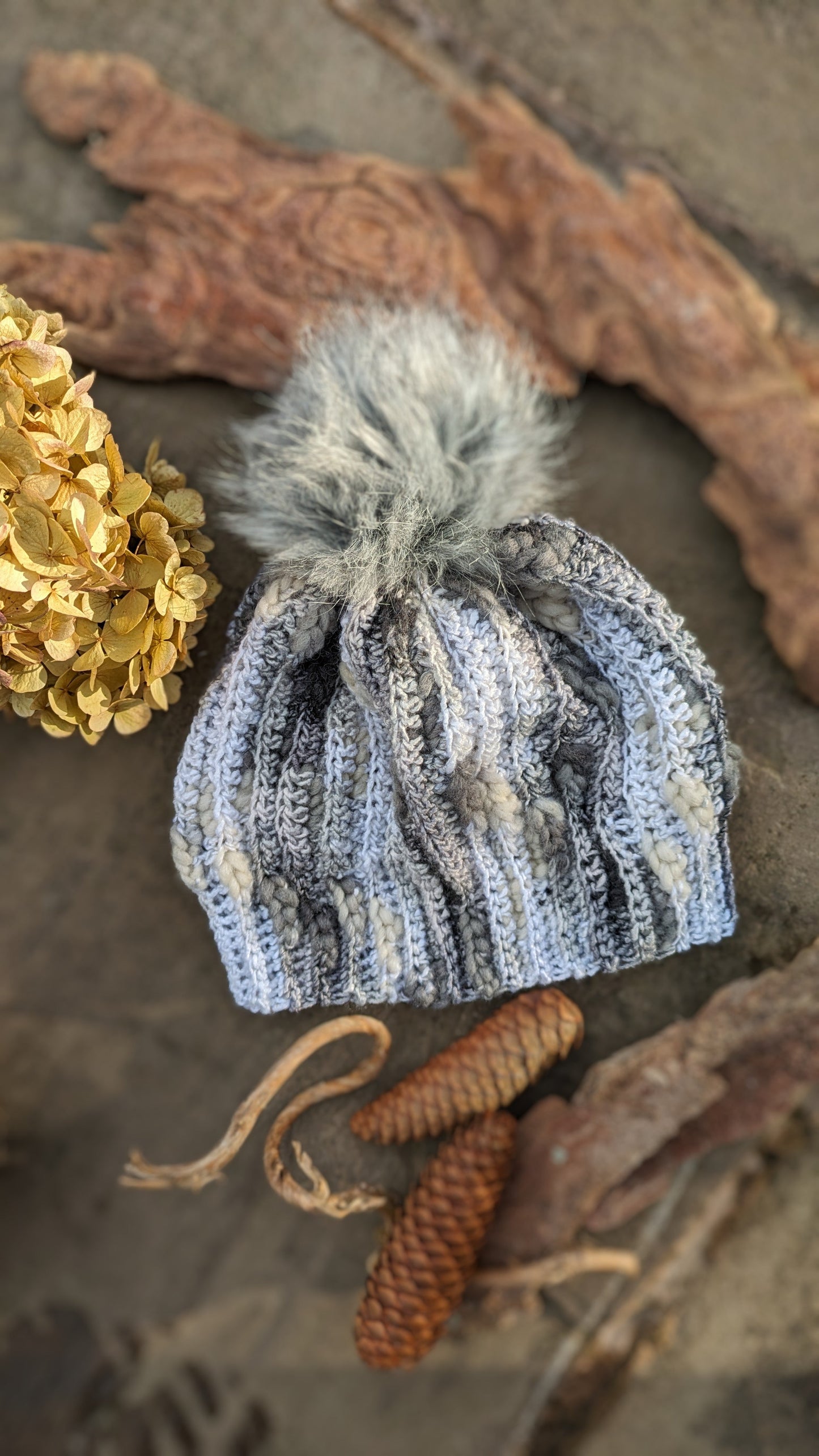 Matching Sets ~ Winter Frost Wool Blend Hat & Cowl