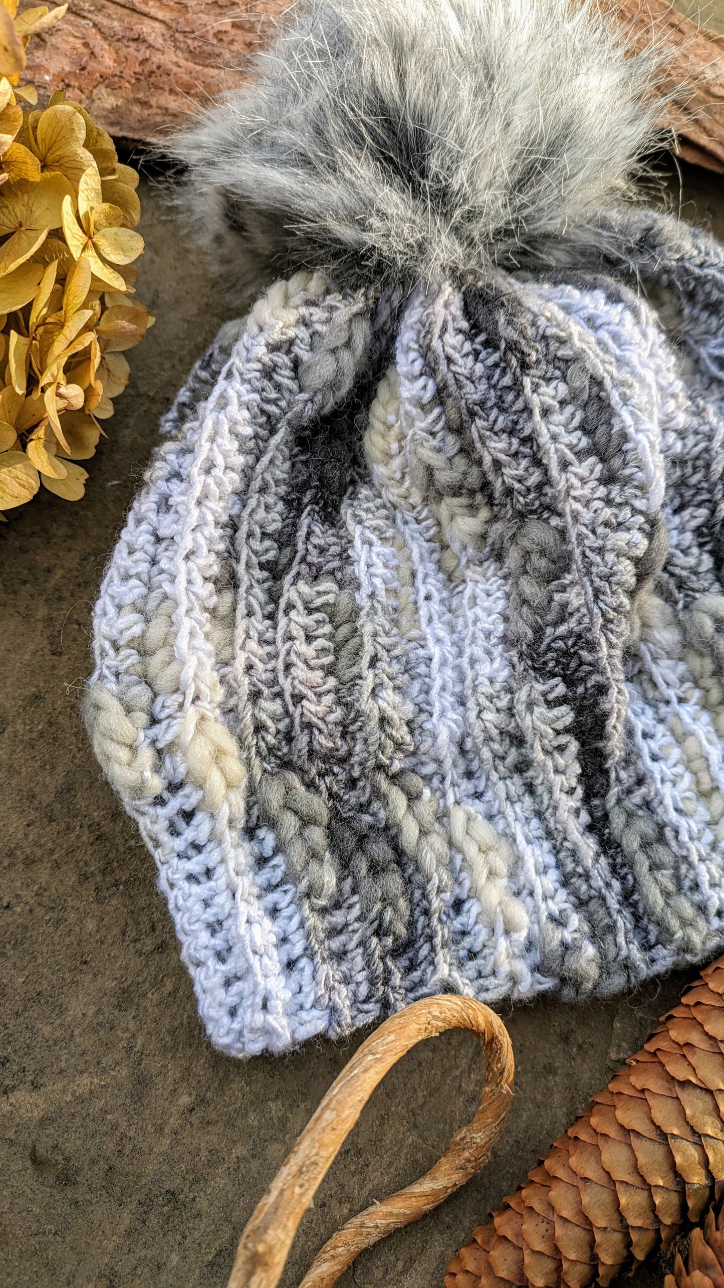 Matching Sets ~ Winter Frost Wool Blend Hat & Cowl