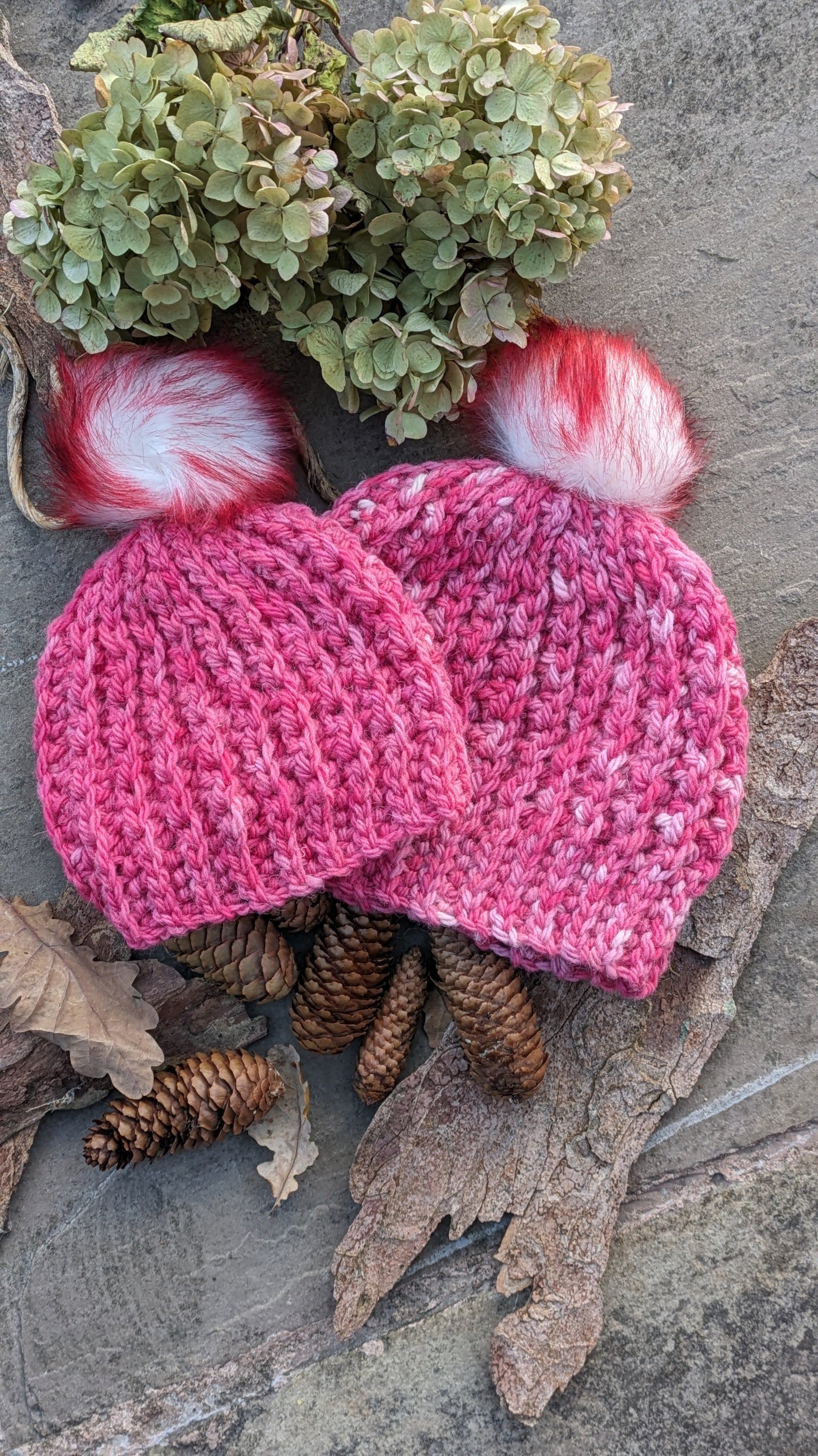 Matching Sets ~ Ewe & Lamb Ladies & Child Pure Wool Beanies